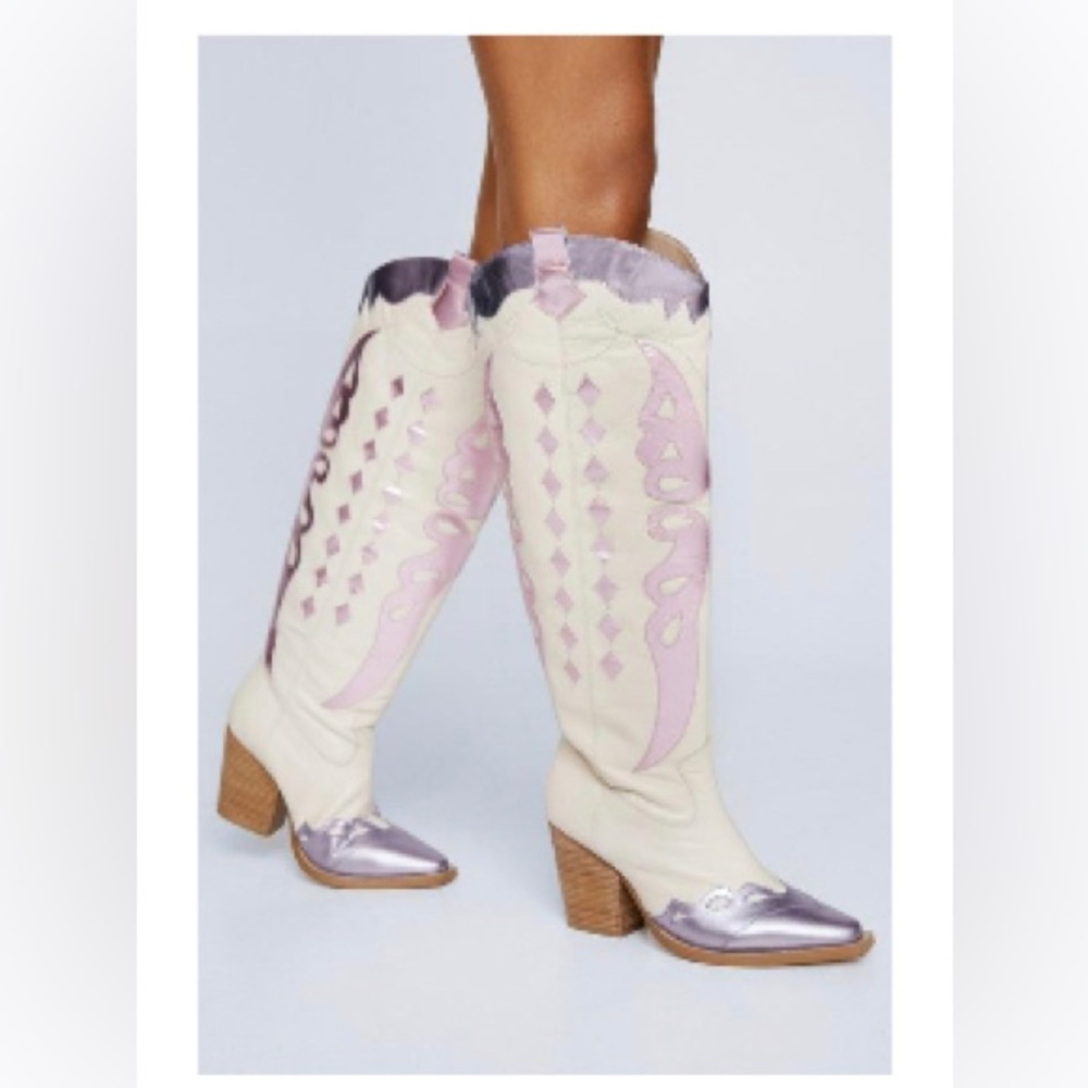Butterfly Knee high cowboy boots